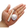 thumbnail image 2 of 2 piezas de llaveros de béisbol y bate de madera, mini llavero de béisbol con bate de madera para fiesta temática deportiva de 2,95 pulgadas, 2 of 5