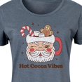 thumbnail image 3 of Instant Message - Hot Cocoa Vibes Retro Santa Mug  Christmas- Women's Any Way Dress, 3 of 6