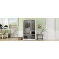 thumbnail image 6 of CHEERFUN 3-Door Shutter Wardrobe with Adjustable Shelves, Hanging Rods, and Spacious Storage, White, 6 of 11