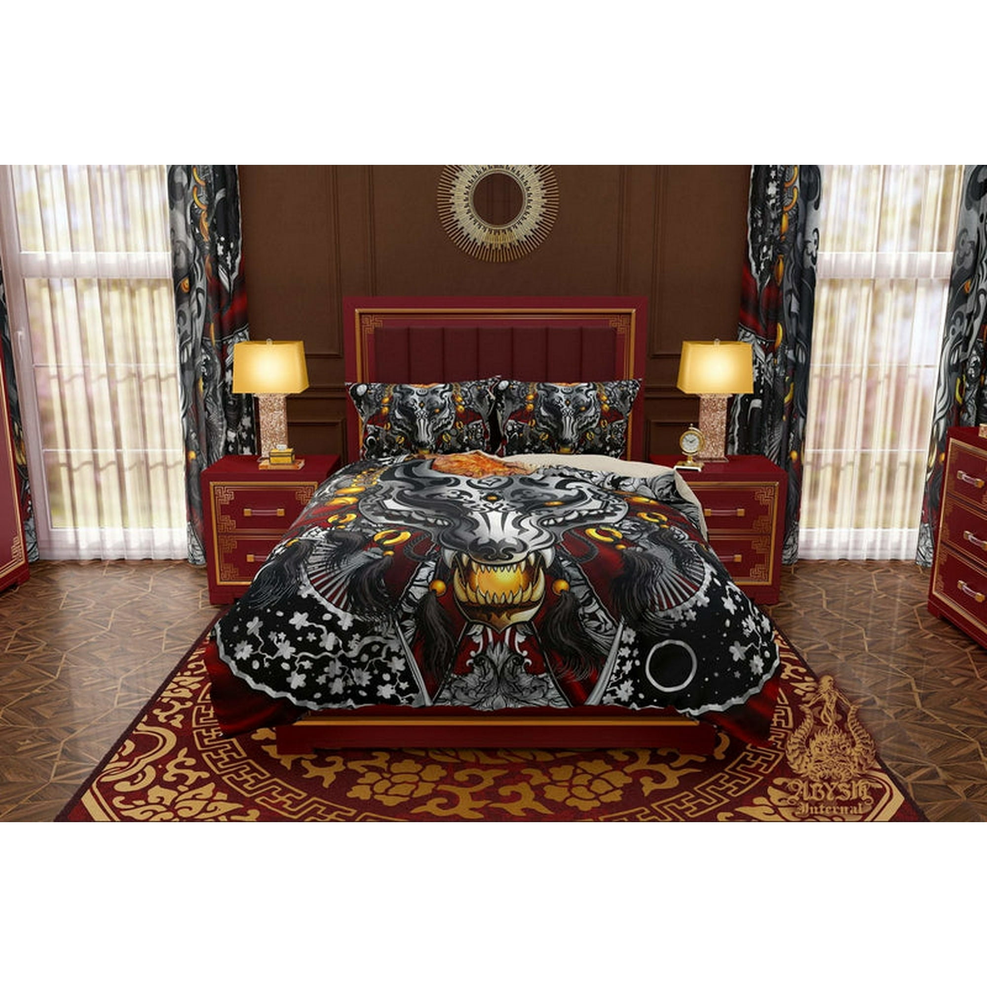 キミガシネ　マスク Kitsune Mask Bedding Set, Comforter or Duvet, Fox Okami and