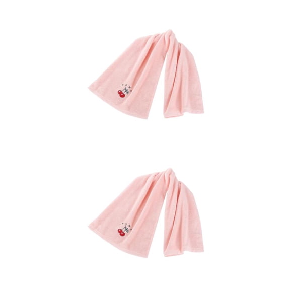 Billuyoard Toalla deportiva absorbente de sudor plegable portátil para adultos, gimnasio interior, bádminton, Fitness, Jogging, toallas de Rosa 2piezas