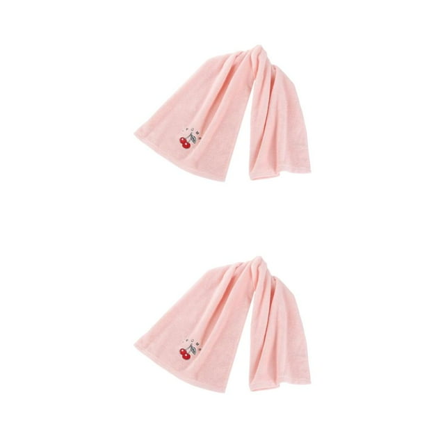 Billuyoard Toalla deportiva absorbente de sudor plegable portátil para adultos, gimnasio interior, bádminton, Fitness, Jogging, toallas de Rosa 2piezas