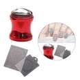 thumbnail image 4 of Nail Art Stencils Silicone Stamper Scraper Set Herramienta para Damas Mujer, Reutilizable/ rojo jinwen estampado de uñas, 4 of 7