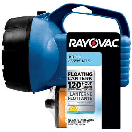 Floating Lantern Rubber - Rayovac BELN6V-BTLWA Brite Essentials LED Floating Lantern, 6 Volts