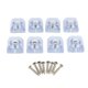 thumbnail image 2 of Paquete de 8 almohadils transparentes para muebles, pies de muebles, deslizadores deslizantes, protector de alfombras , , sofá, sofá Tornillo Cuadrado de 24mm Baoblaze Cojín antideslizante para pies de silla de mesa, 2 of 8