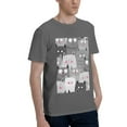 thumbnail image 2 of Bingfone Cats Group Men'S Loose Fit Short-Sleeve Pocket T-Shirt, 2 of 7