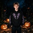 thumbnail image 2 of Hiijoy Boys Halloween Hoodie Graphic Full Zip Hooded Sweatshirt Kids Long Sleeve Pullover, 2 of 4