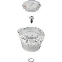 Moen Knob Clear Acrylic Single Tub and Shower Handle For Single Handle Tub and Shower Valve