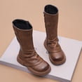 thumbnail image 7 of Cowgirl Boots for Girls with Side Zipper for Toddler Little Kid Big Kid Comfortable for Kids, Brown, 7 of 7