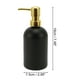 thumbnail image 4 of Dispensador de jabón en bomba cilíndrica clásica de 1 pieza para hotel 400ml tono negro y dorado, 4 of 6