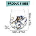 thumbnail image 3 of Artisanal Blue Ringed Octopus Glassware, Novelty Drinking Glass, Borosilicate Tumbler, Coastal Home Bar Accessories, Unique Ocean Lover Gift, 3 of 7