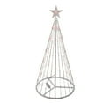 thumbnail image 3 of Northlight LED Lighted Show Cone Tree with Star Outdoor Christmas Decoration - 4' - Red, 3 of 9