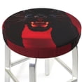 thumbnail image 3 of Balery Black Panther Red Background Fundas de asiento para taburete de bar redondo de tela de terciopelo ajustables que protegen de arañazos y manchas para sillas de 14 a 17 pulgadas.-13 inch, 3 of 7