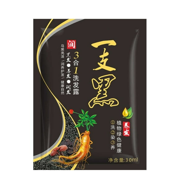 Hair Foam Dye Shampoo, Black Hair Dye Shampoo Mild Safe Instant for Men