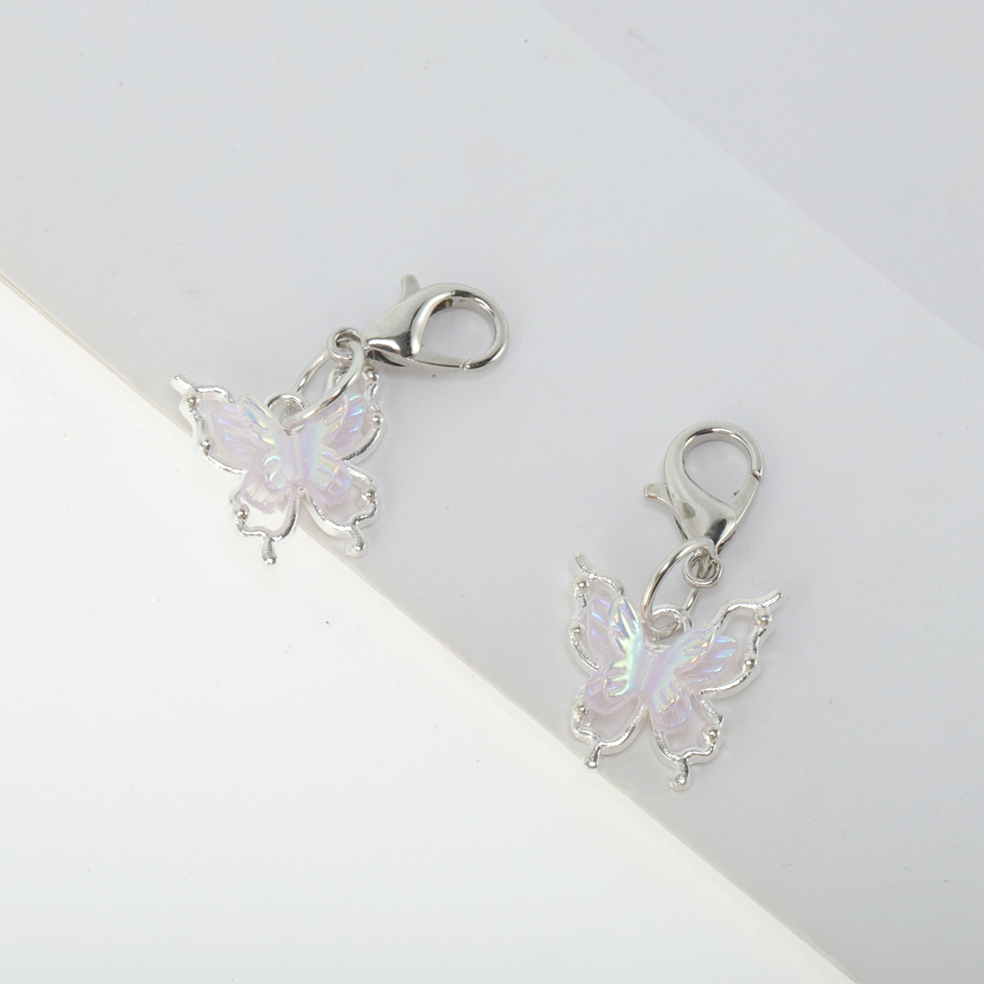 Unique Bargains Stylish Shoelace Charm Set for Custom Footwear Gemstone Butterfly