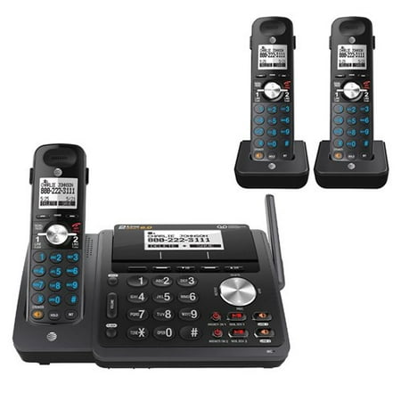 AT&T TL88102 + (2) TL88002 2-Line Digital Answering System w/ Backlit