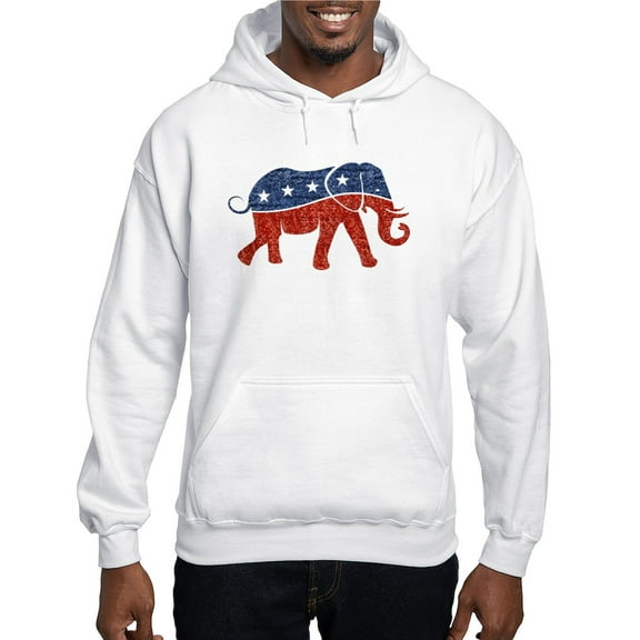 CafePress - Glitter Republican Elephant Hooded Sweatshirt - Pullover Hoodie, Hooded Sweatshirt