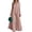 Pink, variant on Women’s Office 2 Piece Set, V Neck Long Sleeve Top and Wide Leg Pants Elegant Outfit