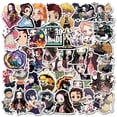 thumbnail image 1 of 10/30/50Pcs Anime Demon Slayer Kimetsu No Yaiba Stickers Waterproof PVC Skateboard Motorcycle Guitar Luggage Kid Toy StickerChina Gong Bohan LED, 1 of 1