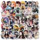 thumbnail image 1 of 10/30/50Pcs Anime Demon Slayer Kimetsu No Yaiba Stickers Waterproof PVC Skateboard Motorcycle Guitar Luggage Kid Vsco StickerChina Gong Bohan LED, 1 of 1