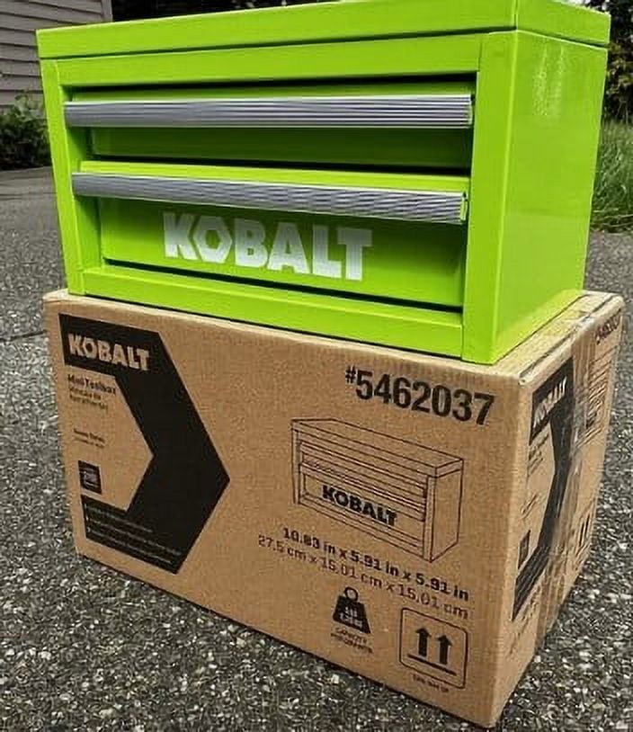 Kobalt Portable Tool Boxes and Organizers, Steel Green, 10.83 x 5.91 Inches, 5 lbs