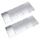 thumbnail image 1 of GOOHOCHY 2 protectores contra el viento para estufas de camping, accesorios para quemadores de exterior (plateados), 1 of 8