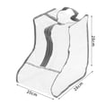 thumbnail image 4 of Unique Bargains 1 Pc Ankle Boots Shoes Dust Cover Dustproof Shoes Dust Protection Bag White Gray, 4 of 5