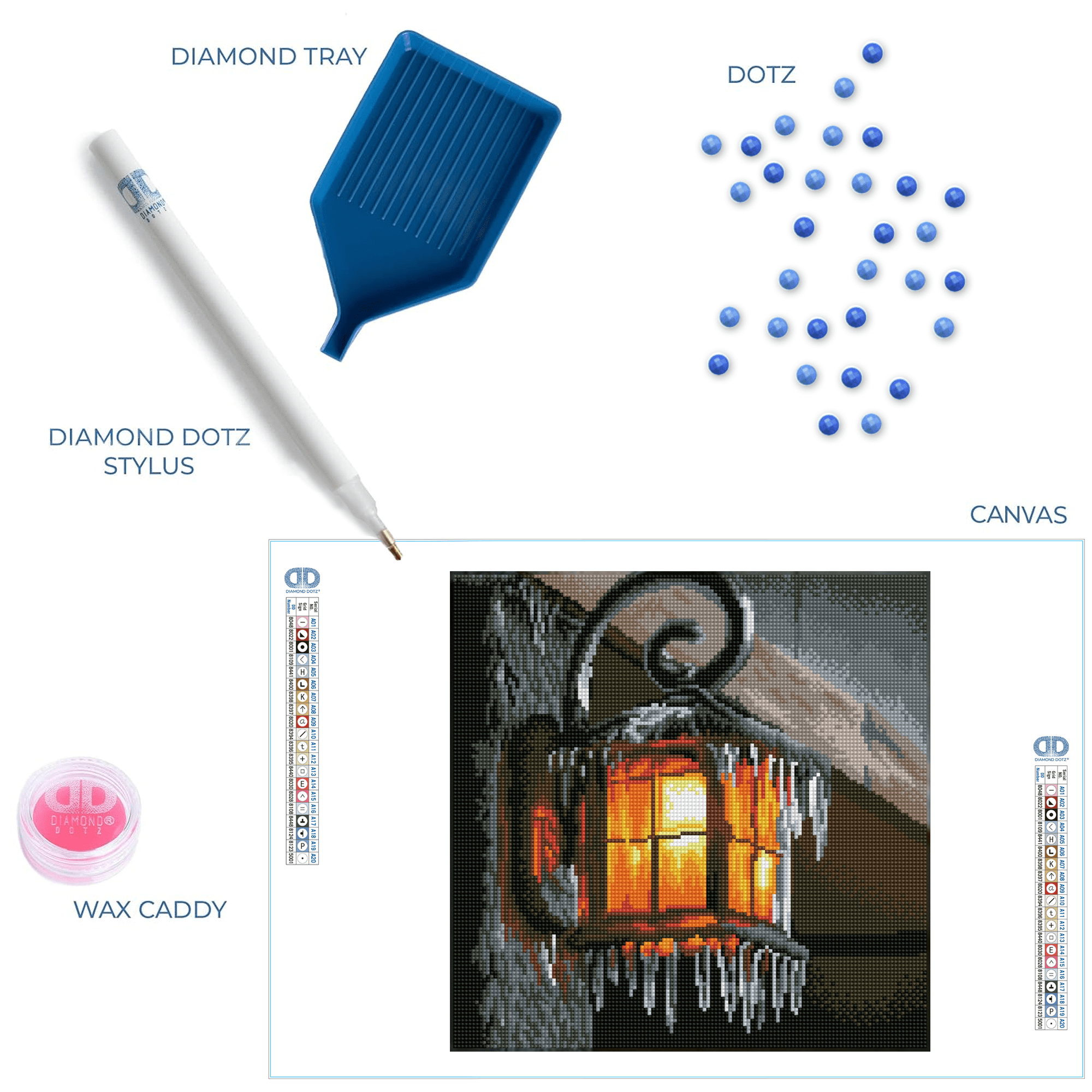 Diamond Dotz Frosty Light Ice Diamond Painting Kits for Adults - Diamond Art Kits a Relaxing Creative Craft Kit with Dotz Gems 13.6"x13.6"
