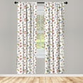 thumbnail image 3 of Ambesonne Birthday Curtains, Celebration Party, Pair of 28"x84", Multicolor, 3 of 5