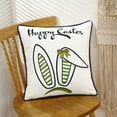 thumbnail image 4 of A Easter Pillow Cover Double Sided Cushion Case Bunny And Eggs Pattern Pillowcase With Festive Design Invisible Zipper And Easy-Clean Polyester Fabric For Living Room Bedroom And Holiday D, 4 of 7