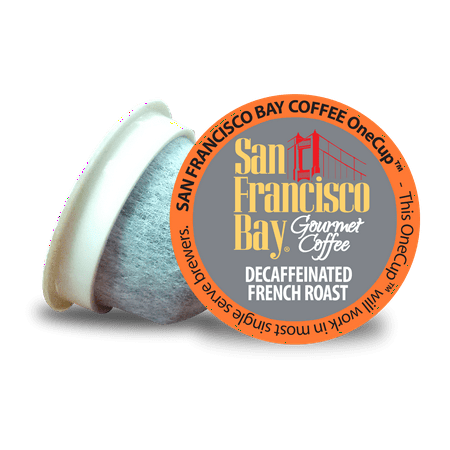 San Francisco Bay Coffee French Roast Decaf Single Serve Coffee for Keurig, 36 Ct