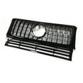 thumbnail image 4 of Racing Grill For Mercedes-Benz W463 G Class Wagon 1990-2017 G550 G500 Front Grille Silver GT R Style Upper Bumper Hood Mesh Grid, 4 of 6