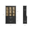 thumbnail image 4 of Modway Amara 79 Inch Large Storage Display Cabinet in Black Oak, 4 of 10