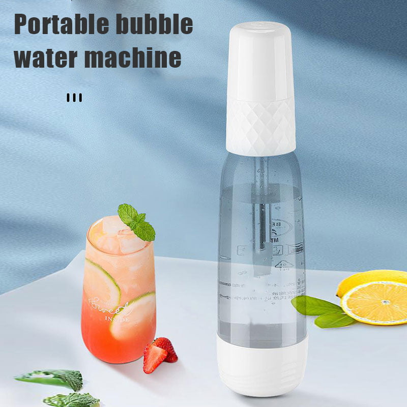 Portable Siphon Manual Bubble Water Sodas Machine Mini Carbonated Soft Drink Juice Soda Maker Spritzers for Home Bar Travel Use