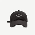 thumbnail image 3 of Gorra de béisbol con bordado de gato FORTUN para hombre y mujer, gorro de algodón sólido, ajustable, Snapback, letras, papá, 1987, 3 of 4