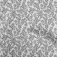 thumbnail image 1 of oneOone Cotton Poplin Light Gray Fabric Floral Sewing Material Print Fabric By The Yard 42 Inch Wide, 1 of 5