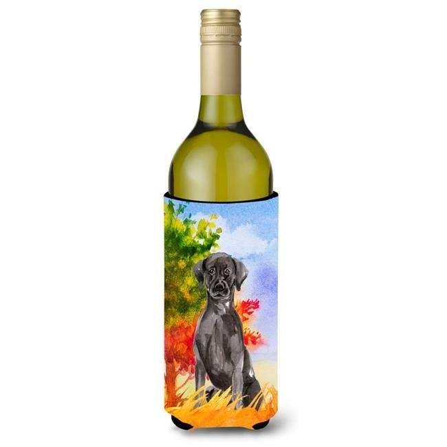 Carolines Treasures CK1957LITERK Fall Black Labrador Retriever Wine ...