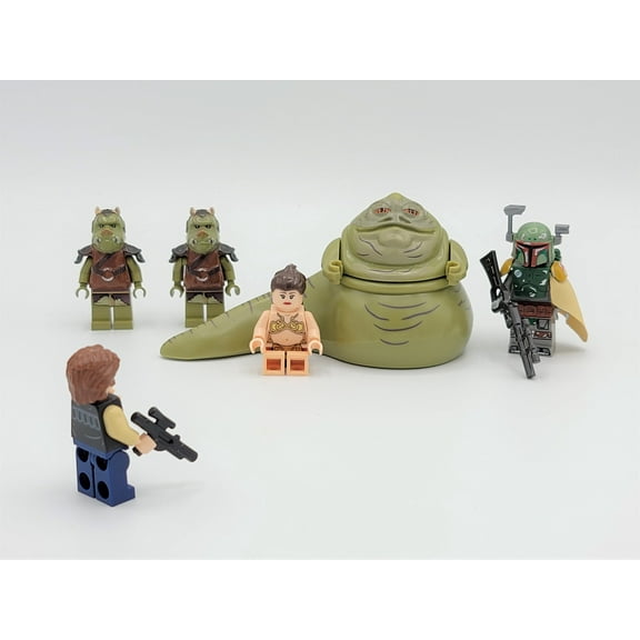 Star Wars Jabba Custom 6 Set Han Solo Slave Leia Boba Fett