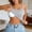 Grey, variant on Camisoles & Tanks Tank Top with Built-In Bras Lace Spaghetti Strap Casual Padded Sleeveless Ribbed Shirt for Year-Round Comfort