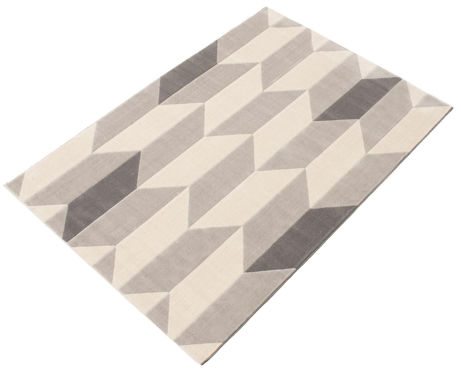 ECARPET Modern Area Rug for Dining Room, Living Room, Bedroom or Den Burke Grey