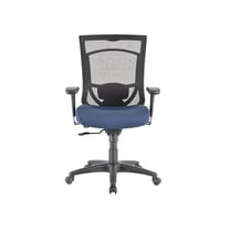 Tempur-Pedic TP7000 Mesh Back Fabric Task Chair Black and Cobalt (TP7000-COBALT)