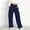 Navy, variant on Pretxorve Kids Girls Pants Solid Stretch Side Stripe Side Pockets Straight Cargo Sport Trousers Sizes 5-15Y