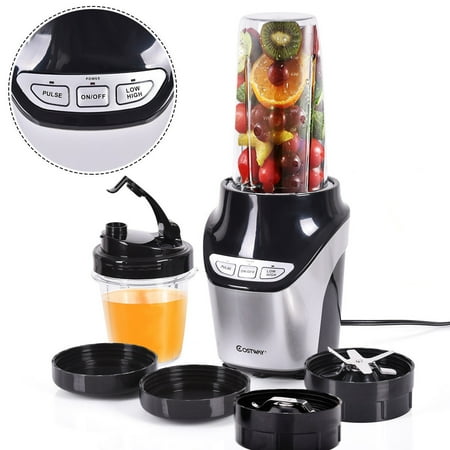 Costway Electric Blender Fruit Mixer Grinder Fruit Vegetable Processor 1000W 2