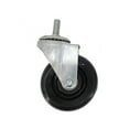 thumbnail image 1 of FixtureDisplays® 4 Inch 180 lbs Capacity Plastic Stem Wheel M12X30 Stem 360 Degree Rotation Swivel Furniture Caster Black Stem Wheel Non-locking Castor 180 lbs Load Capacity Each Stem Wheel 401200-1PK, 1 of 7