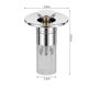 thumbnail image 2 of Colador de tapón de lavabo de baño Hair Catcher | Tapón de filtro emergente universal | Cesta extraíble de acero inoxidable | Núcleo de latón ABS | Se adapta a fregaderos de 1.02"-1.2" | 2 anillos, 2 of 7