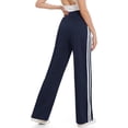 thumbnail image 7 of NICELF Womens Sweatpants Loose Straight Leg High Waisted Wide Leg Track Pants with Pockets & Drawstring, Lightweight Jog Yoga Pants for Workout & Running, Navy Blue, 7 of 7