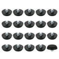 thumbnail image 1 of Niveladores de pies de muebles con rosca M6 de 20 piezas, tornillo ajustable de 23x7, negro, 1 of 6