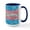 White/Navy Inside, variant on CafePress - Abstract Paint Splatter Transgender Pride Flag Mugs - 15 oz Ceramic Large White Novelty Mug