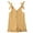 Yellow, variant on Toddler Girls Jumpsuit Button Front Adjustable Tie-Up Strap Sleeveless Short Rompers Summer Ruffle Hem Clothes