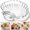 Clear, variant on Glass Shell Dumpling Tray, Durable Material, Easy Clean, Large with Sauce Plate Snack Dessert, Elegant shaped Dish for Home Kitchen Use and Weddings